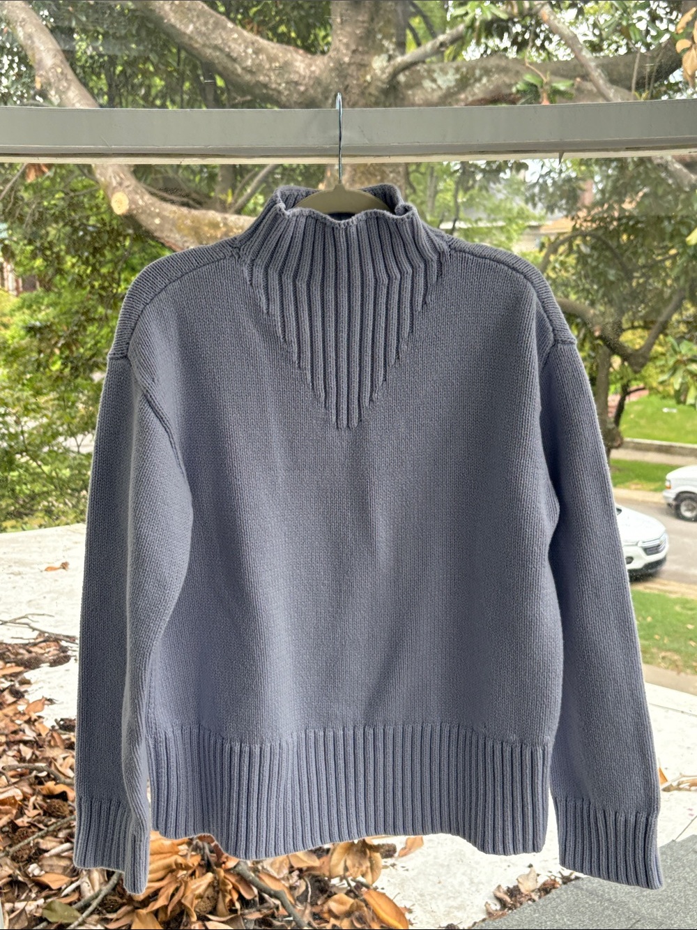 Haven Well Within Women's Light Blue Turtleneck Sweater-Medium